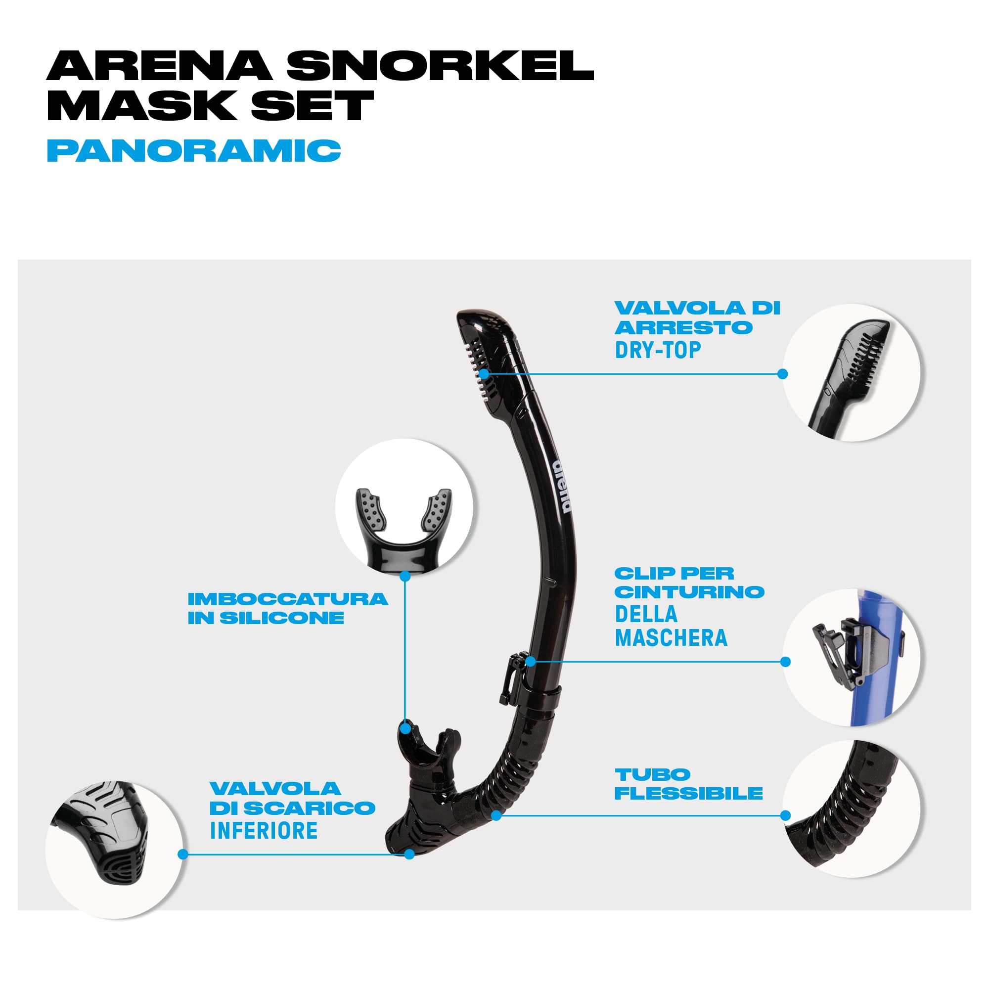 arena-snorkel-mask-set-adult-set-maschera-e-boccaglio-da-snorkeling image 5