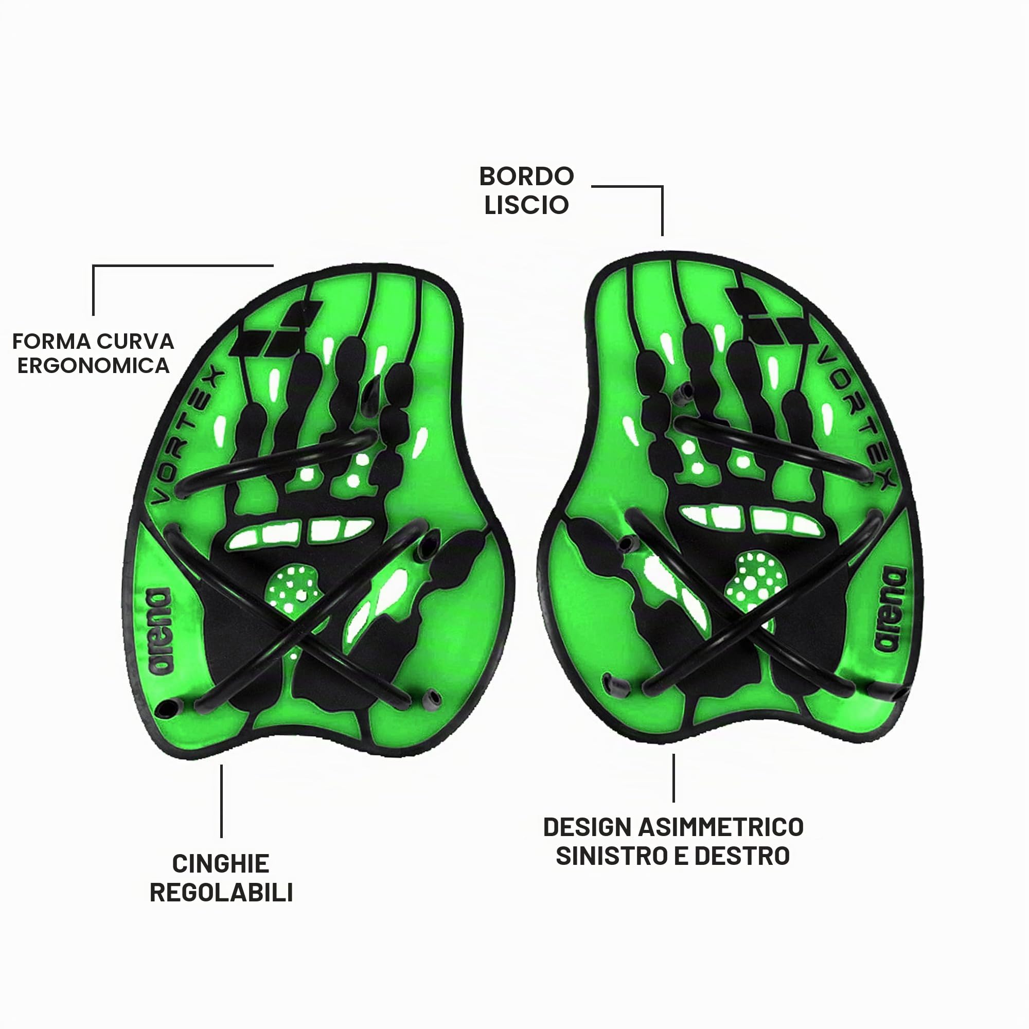 arena-vortex-hand-paddle-palette-da-nuoto-per-allenamento-con-cinturini-regolabi image 2