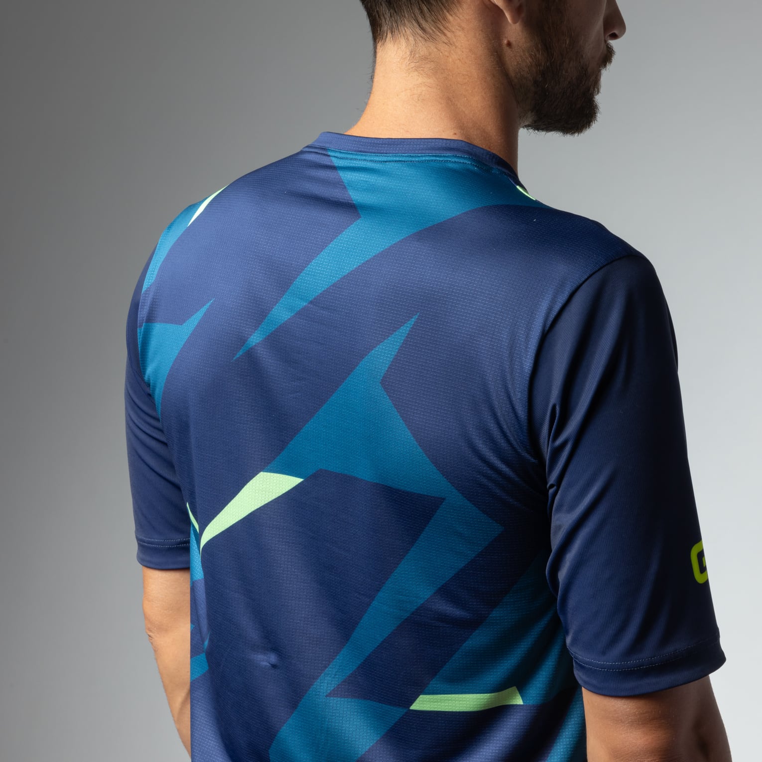 al-cycling-maglia-manica-corta-uomo-omega-jersey-mtb-off-road-in-tessuto-air-dot image 5