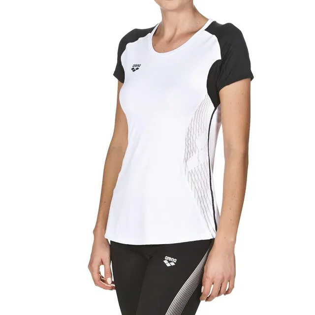 arena-w-run-s-s-panel-maglia-donna-t-shirt-running-traspirante image 1