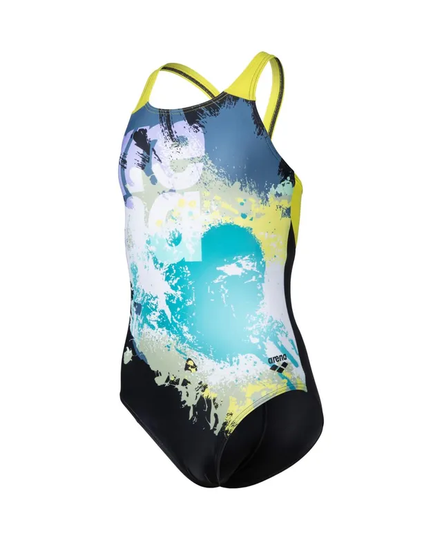 arena-girl-s-arena-waves-breaking-swimsuit-v-back-costume-intero-bambine-e-ragaz image 1