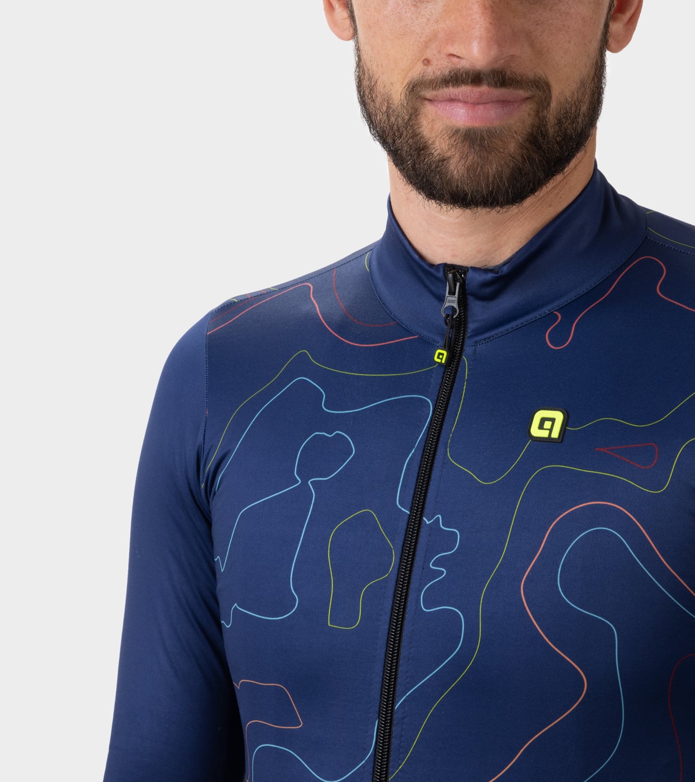 al-cycling-top-maglia-a-manica-lunga-uomo-jersey-ergonomic-fit-per-climi-mite image 3