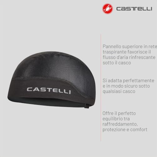 castelli-berretto-estivo-unisex-con-teschio-compatibile-con-casco-da-ciclismo image 5