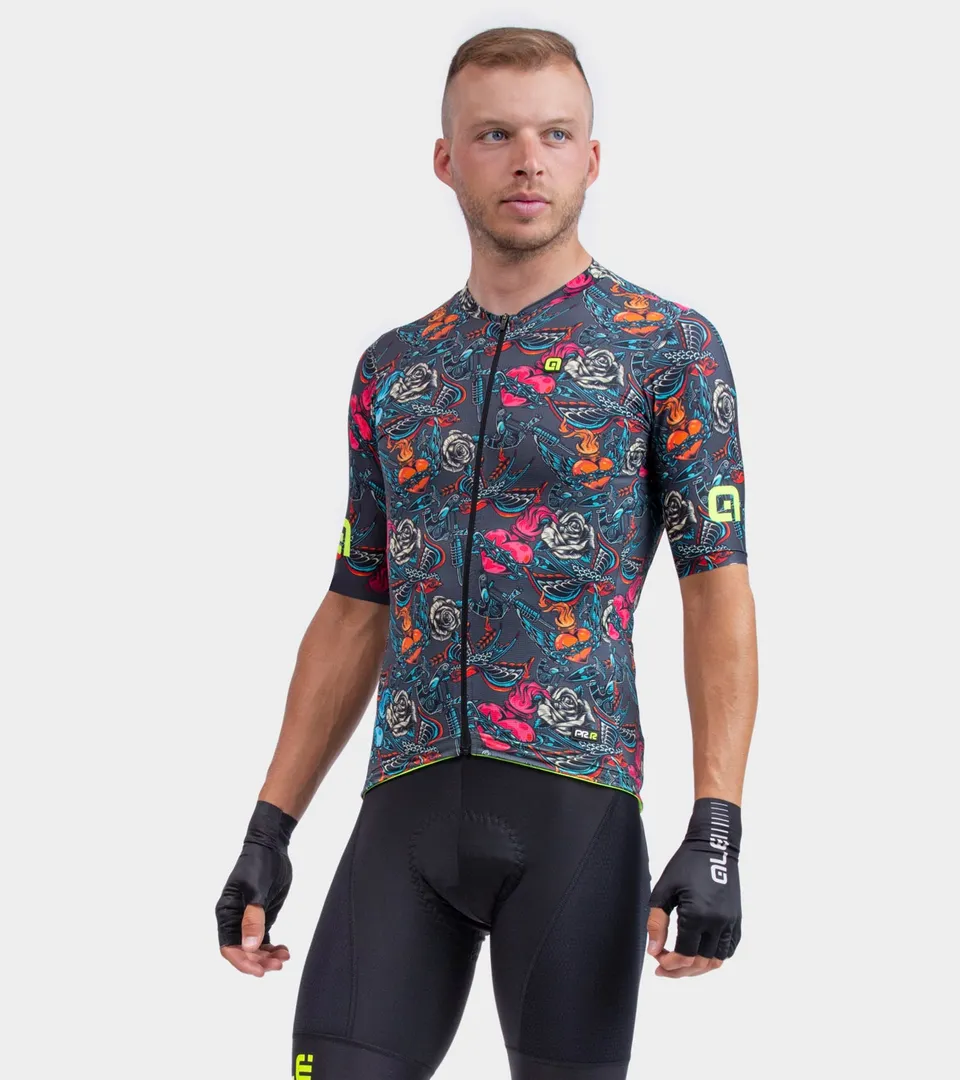 al-cycling-tattoo-maglia-manica-corta-uomo-jersey-leggero-e-traspirante-con-graf image 1