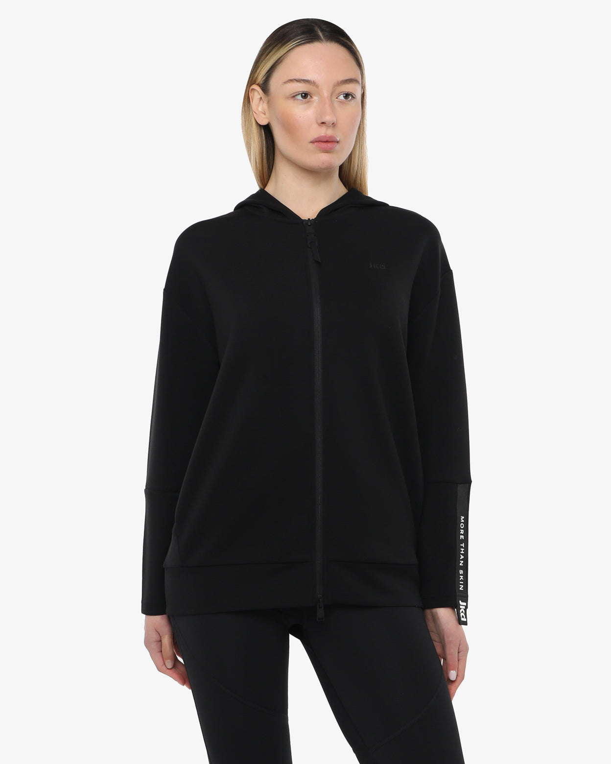 jaked-jomei-felpa-donna-con-cappuccio-e-zip-integrale-tessuto-tecnico-antipiega image 7