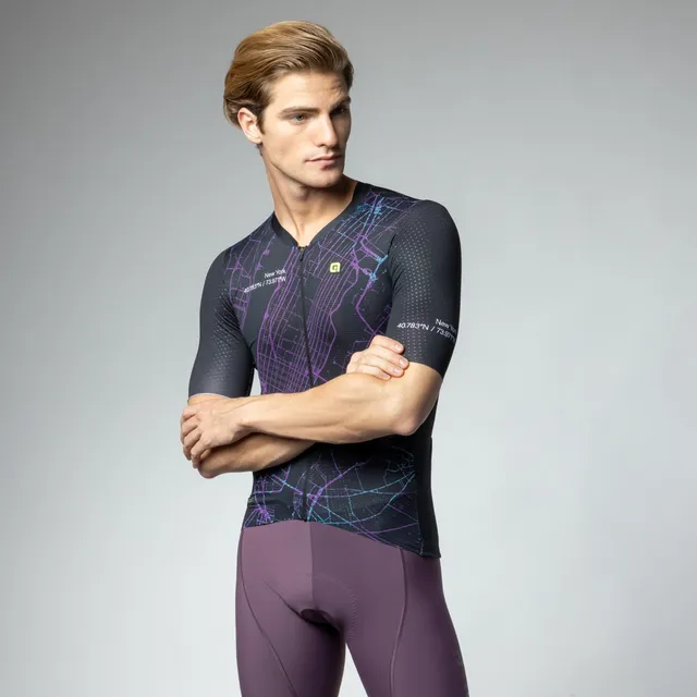 al-cycling-maglia-manica-corta-uomo-town-jersey-con-mappe-di-verona-new-york-e-p image 1