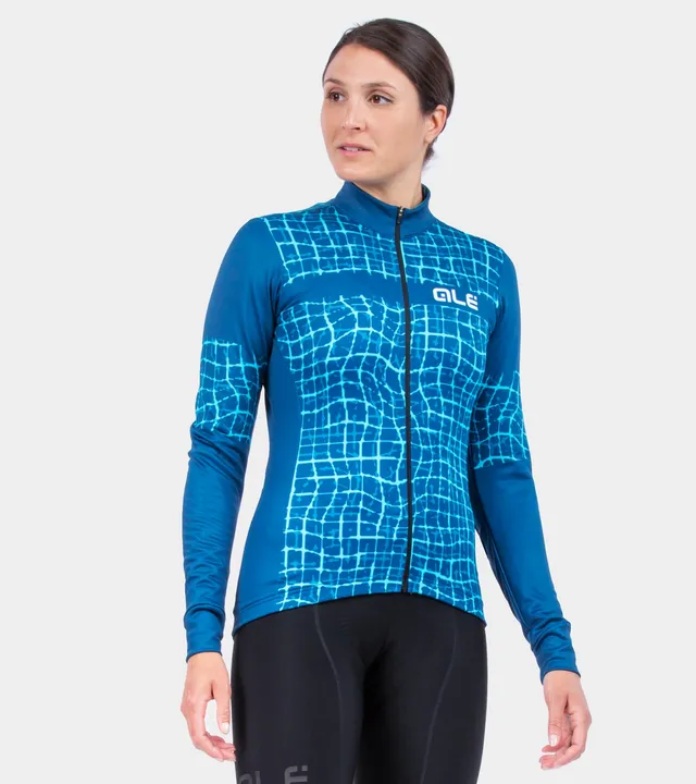 al-cycling-maglia-manica-lunga-donna-wall-allenamento-invernale image 1