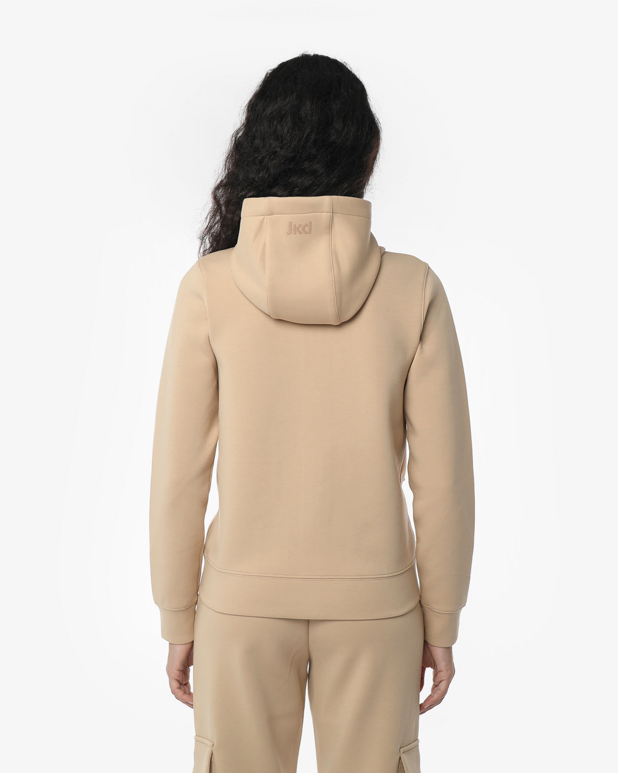 jaked-felpa-crop-full-zip-cappuccio-cargo-donna image 6