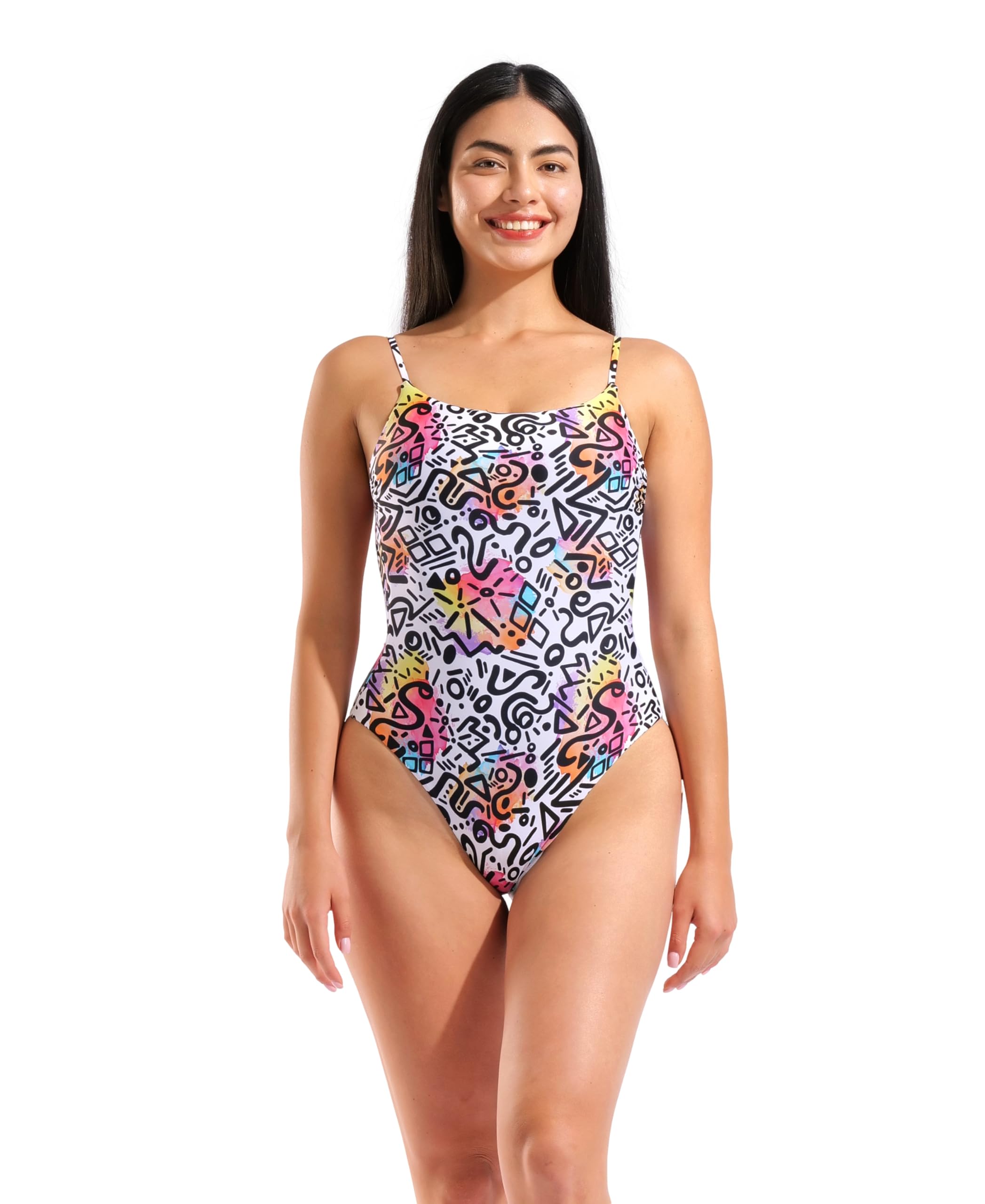 arena-water-prints-swimsuit-costume-intero-donna-con-stampa-grafica image 8