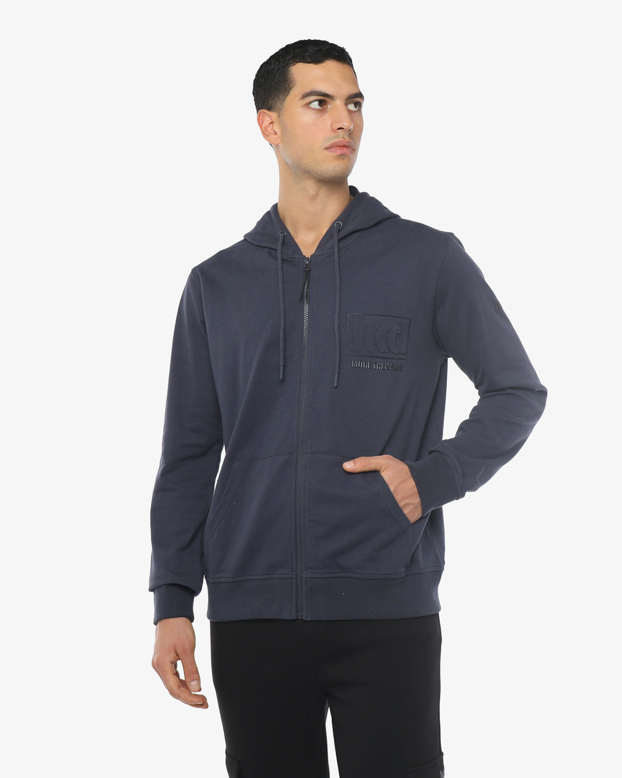 felpa-full-zip-cappuccio-steady-jaked-felpa-uomo-tessuto-tecnico-antipiega-logo- image 1