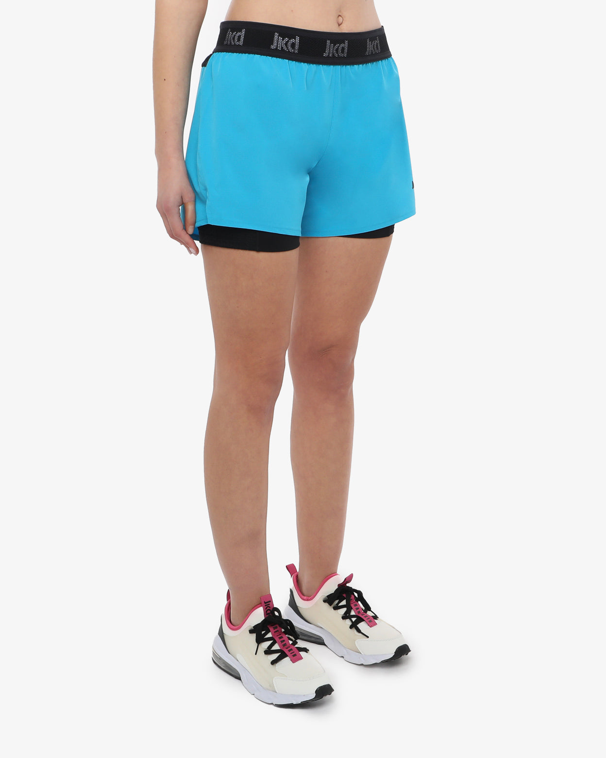 jaked-shorts-2-in-1-silhouette-donna-pantaloncini-sportivi-traspiranti-per-fitne image 2