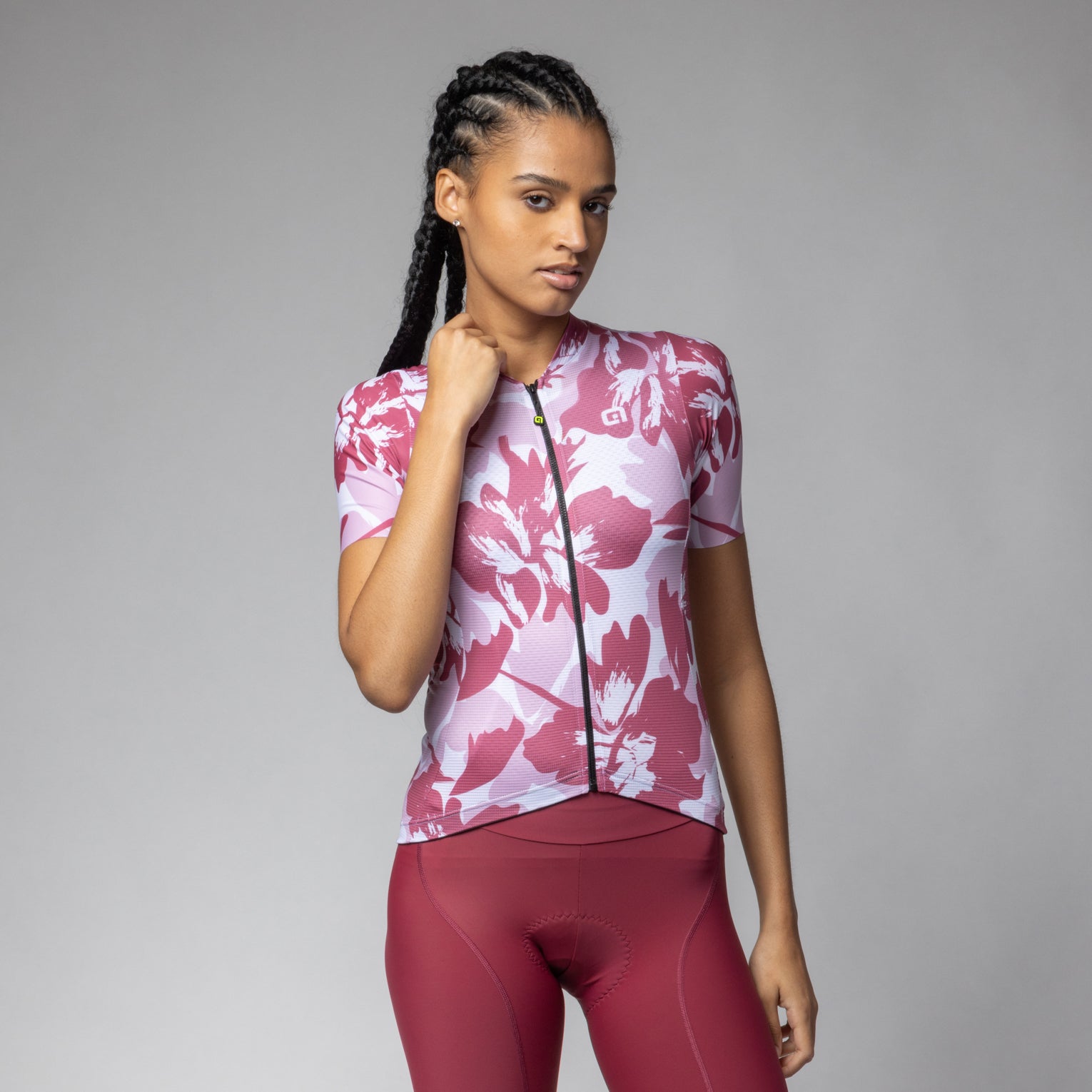 al-cycling-flower-maglia-manica-corta-donna-jersey-estivo-traspirante-con-stampa image 6