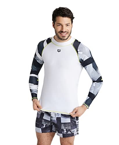 arena-m-rash-vest-l-s-allover-rash-guard-uomo-a-maniche-lunghe image 8