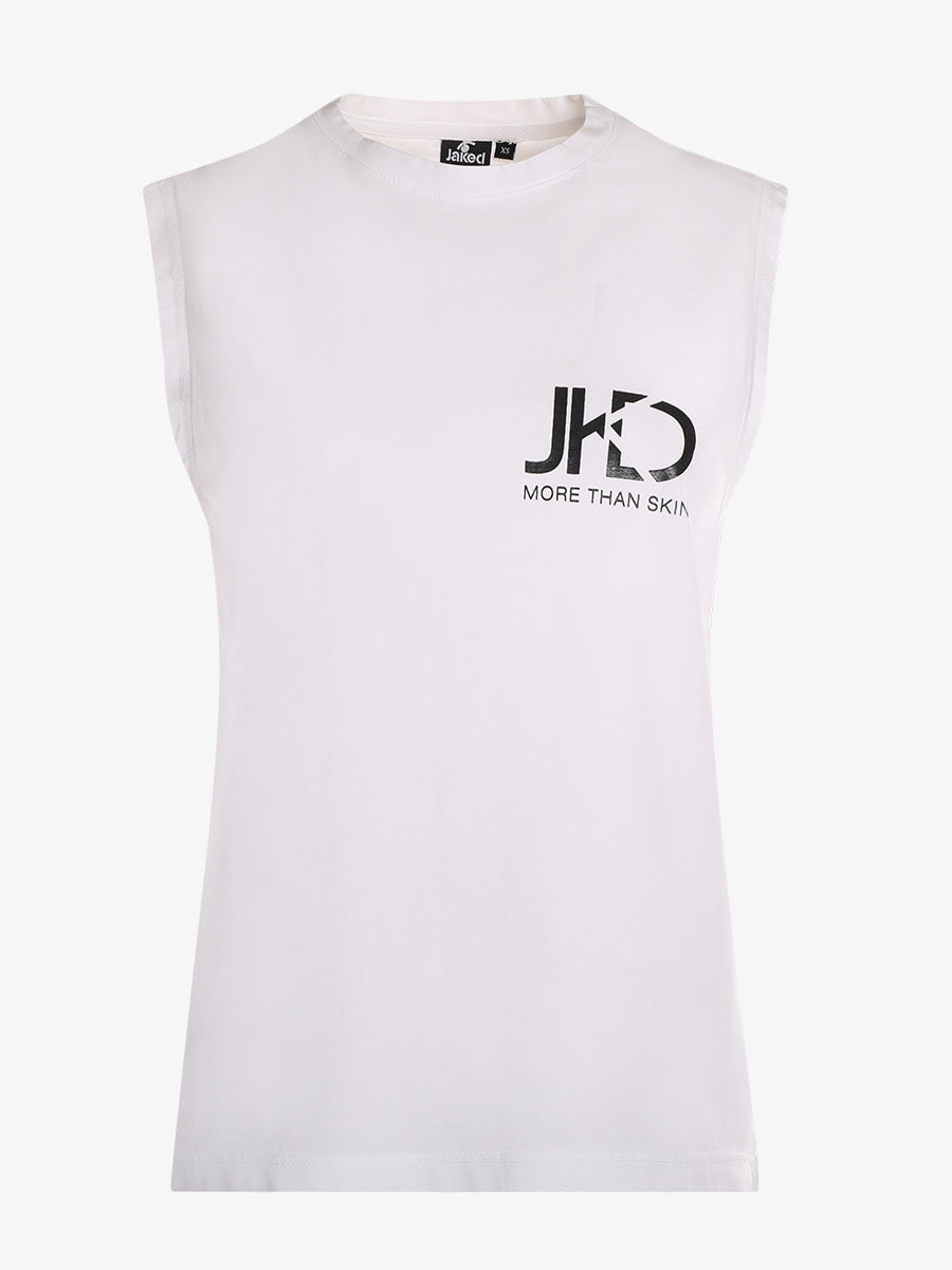 jaked-canotta-logo-22-canotta-donna-in-felpa-di-cotone-tinto-capo-vestibilit-reg image 1