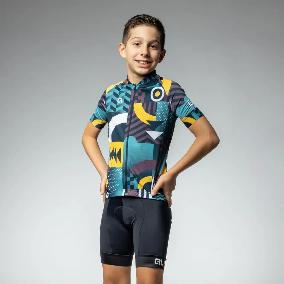 al-cycling-games-maglia-manica-corta-bambino-jersey-estiva-per-giovani-ciclisti image 1