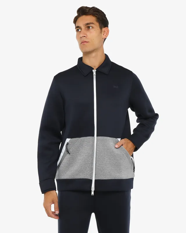 jaked-felpa-camicia-manta-ray-shacket-in-tessuto-scuba-con-zip image 1