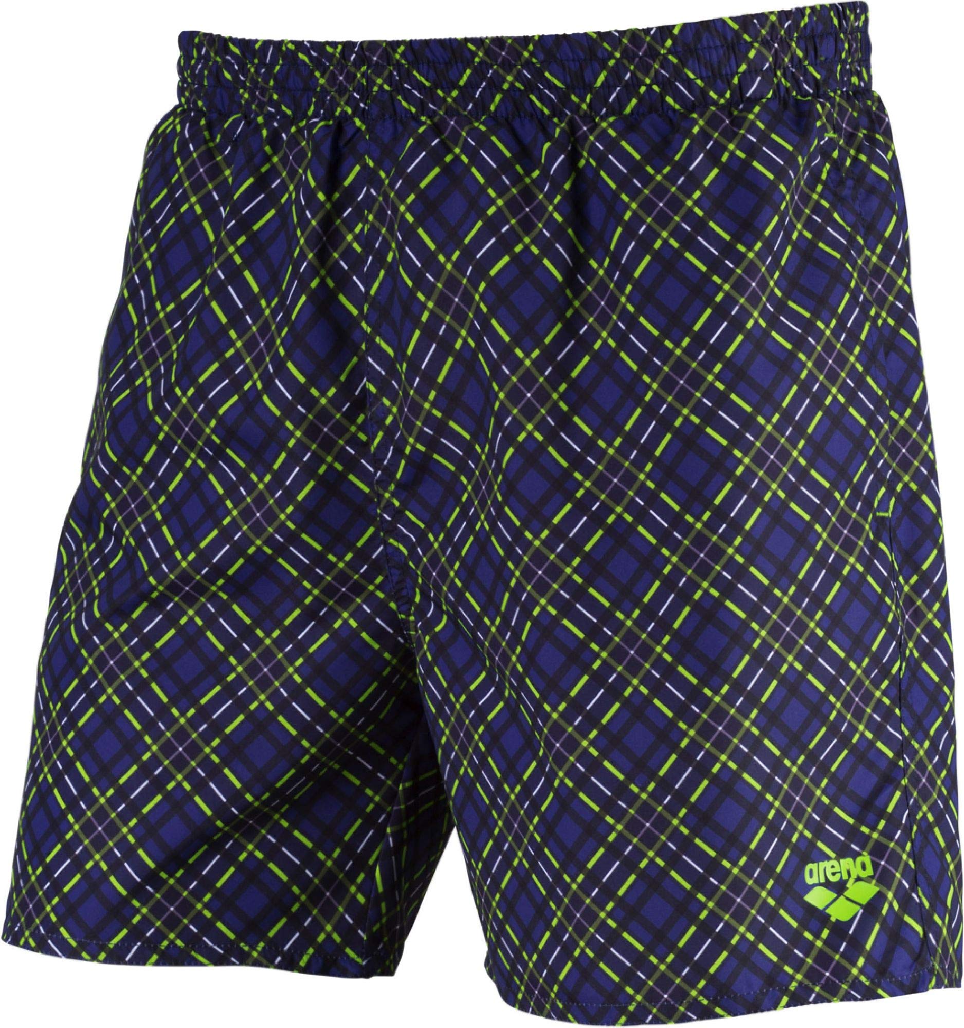 arena-printed-check-2-boxer-uomo-costume-da-bagno-da-piscina-e-mare-poliestere-n image 1