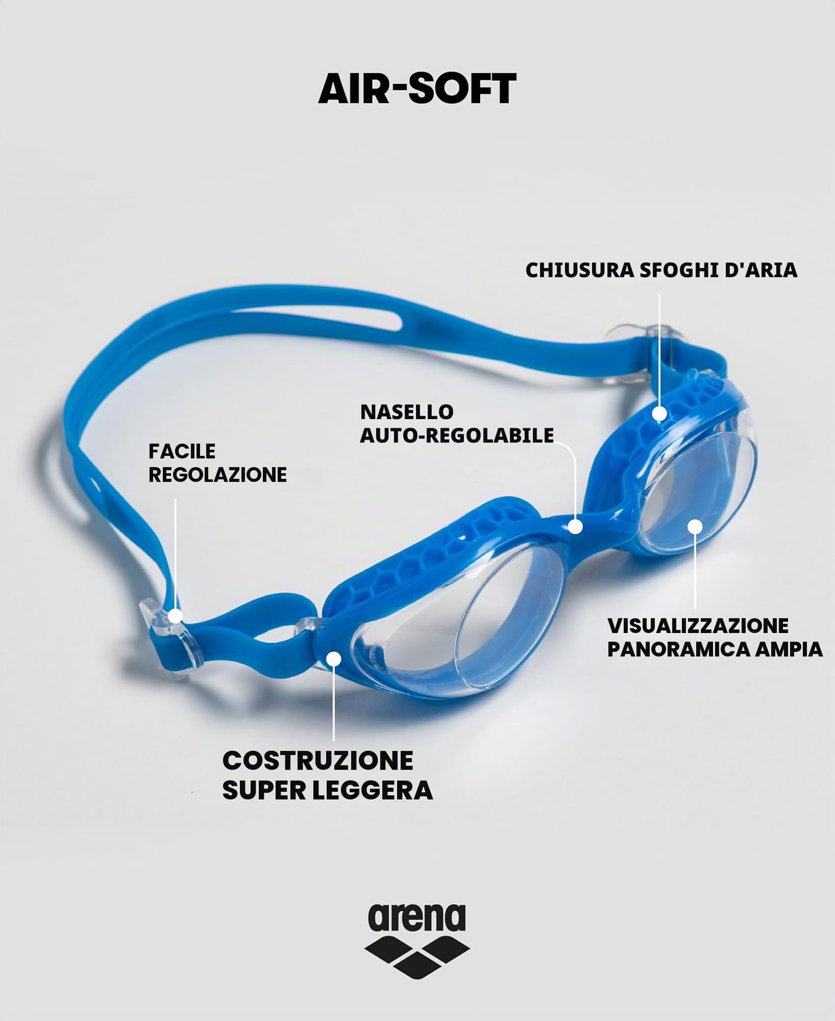 arena-air-soft-occhialini-nuoto-unisex-adulto-anti-appannamento-con-lenti-ampie- image 2