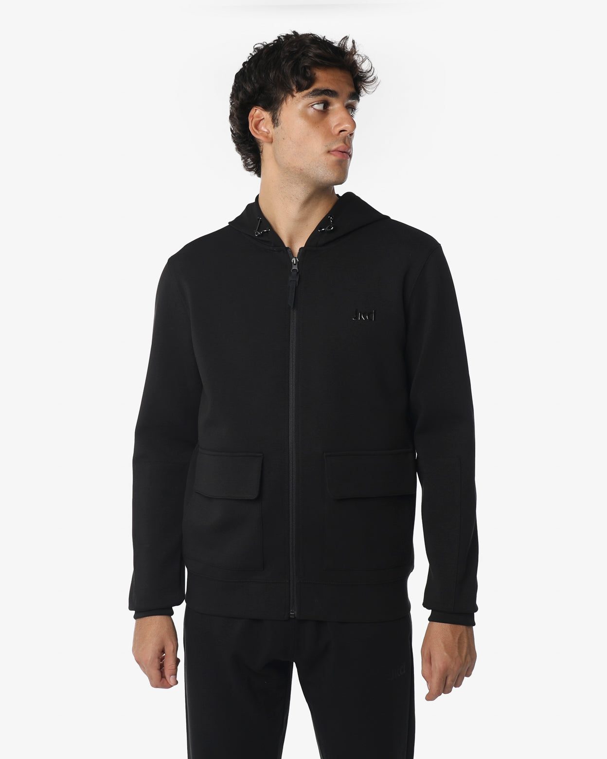jaked-felpa-cargo-full-zip-con-cappuccio-uomo-felpa-tecnica-con-tasche-per-allen image 6