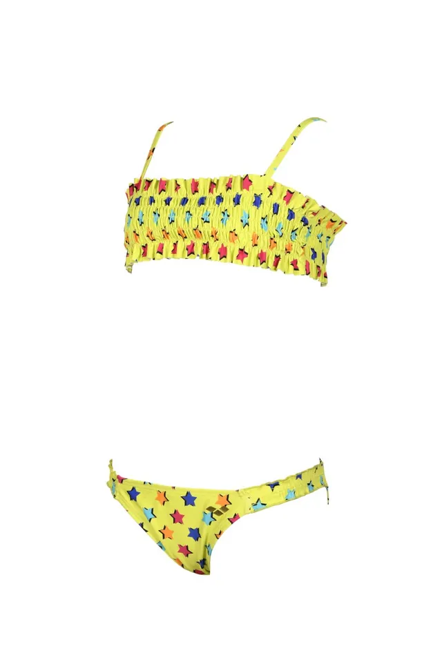 arena-girls-bikini-bandeau-allover-due-pezzi-bambine-e-ragazze image 1