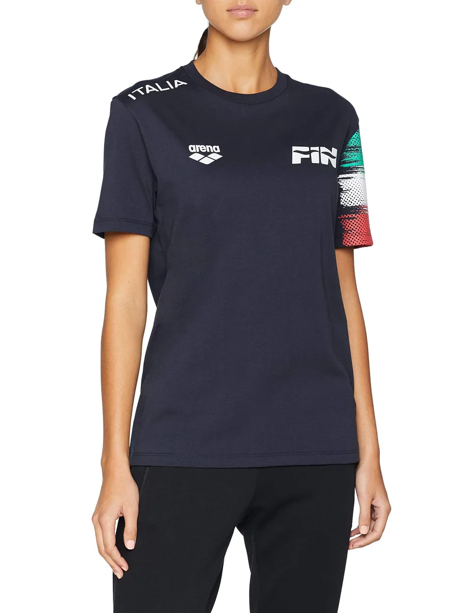 arena-w-italy-fin-s-s-tee-maglietta-donna-a-maniche-corte-stile-arena-italia image 1