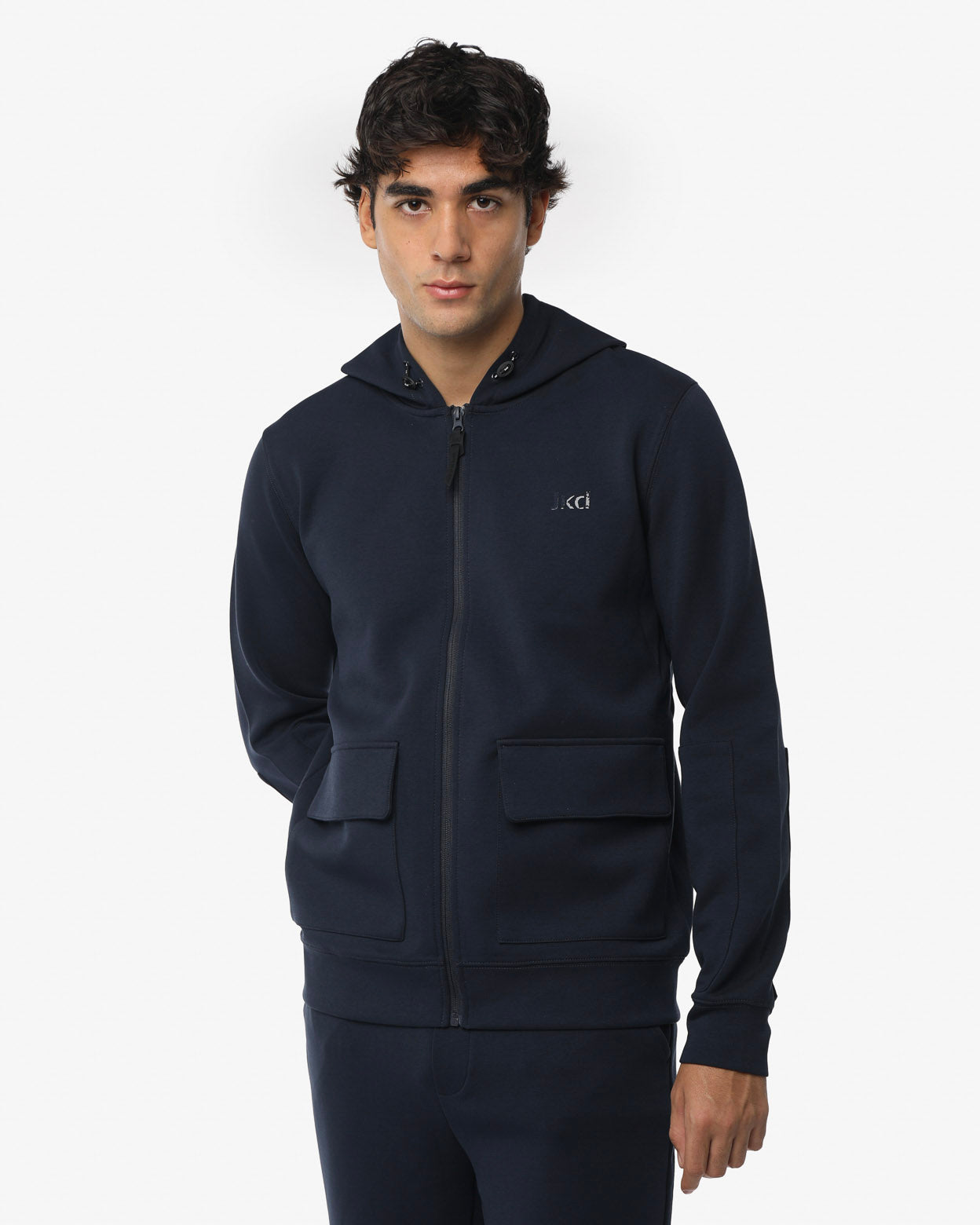jaked-felpa-cargo-full-zip-con-cappuccio-uomo-felpa-tecnica-con-tasche-per-allen image 2