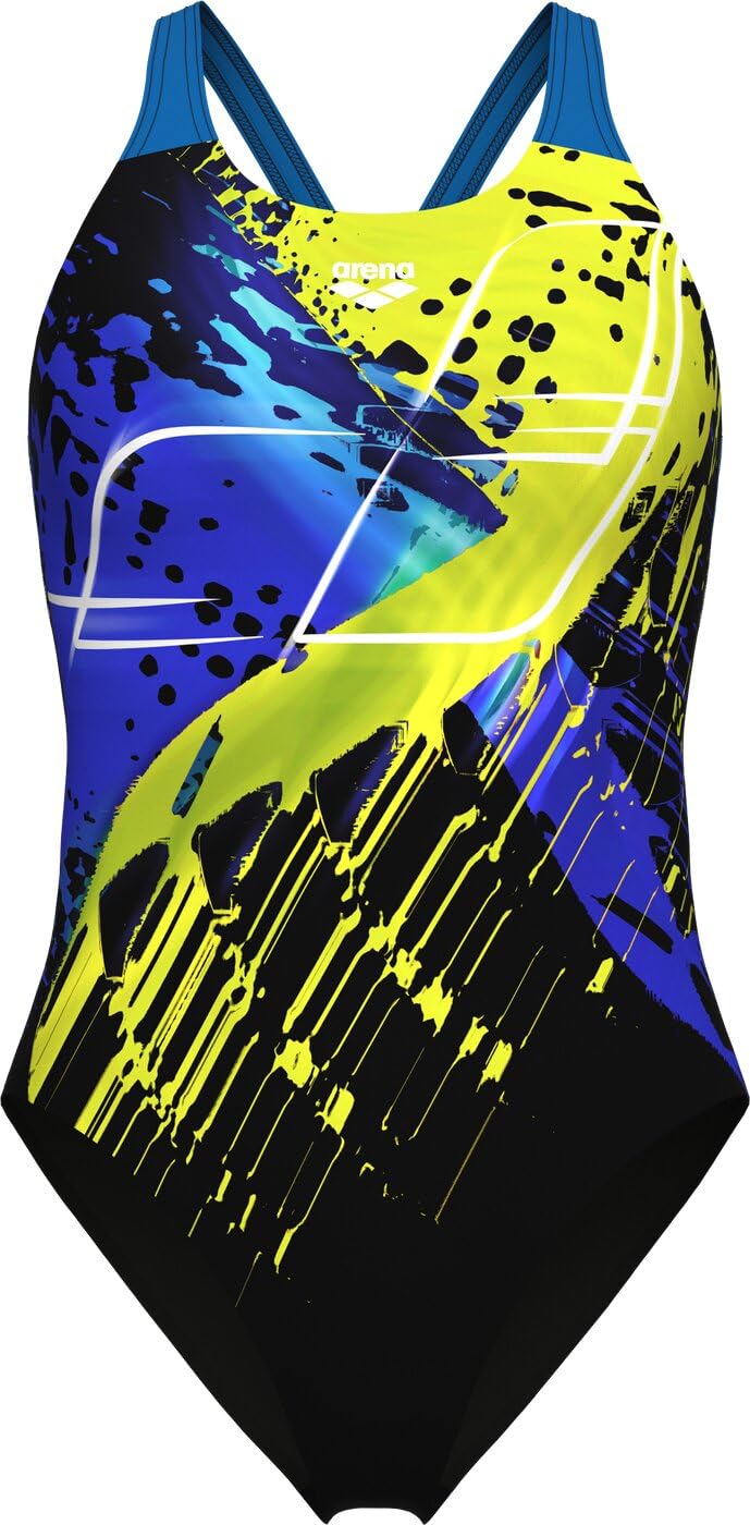 arena-women-s-funny-spot-swimsuit-v-back-costume-intero-donna image 6
