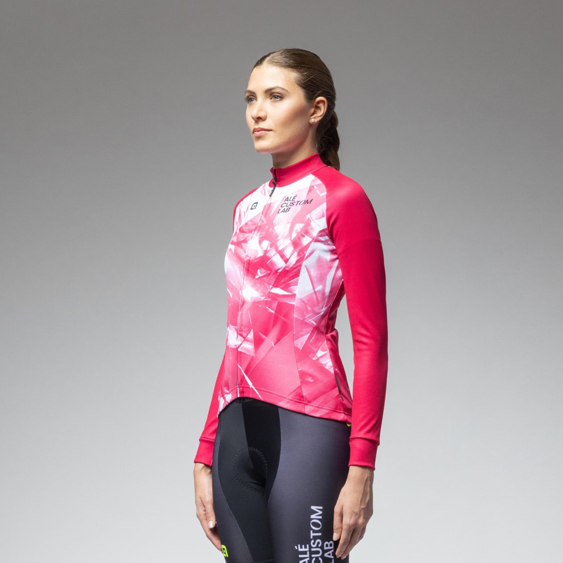 al-cycling-maglia-manica-lunga-donna-thermal-piquet-200-jersey-ciclismo-invernal image 1