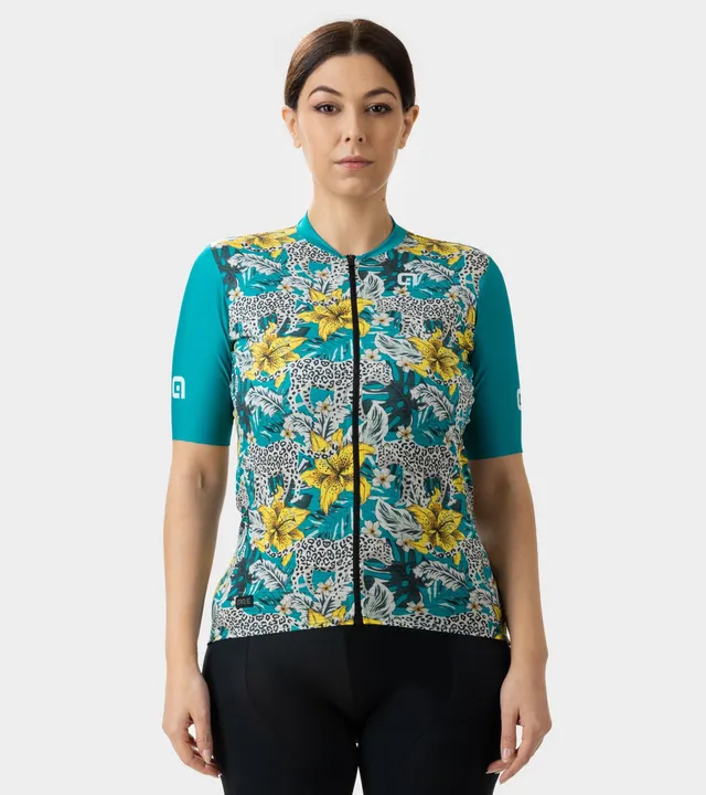 al-cycling-hibiscus-maglia-manica-corta-donna-jersey-traspirante-con-pannello-in image 1
