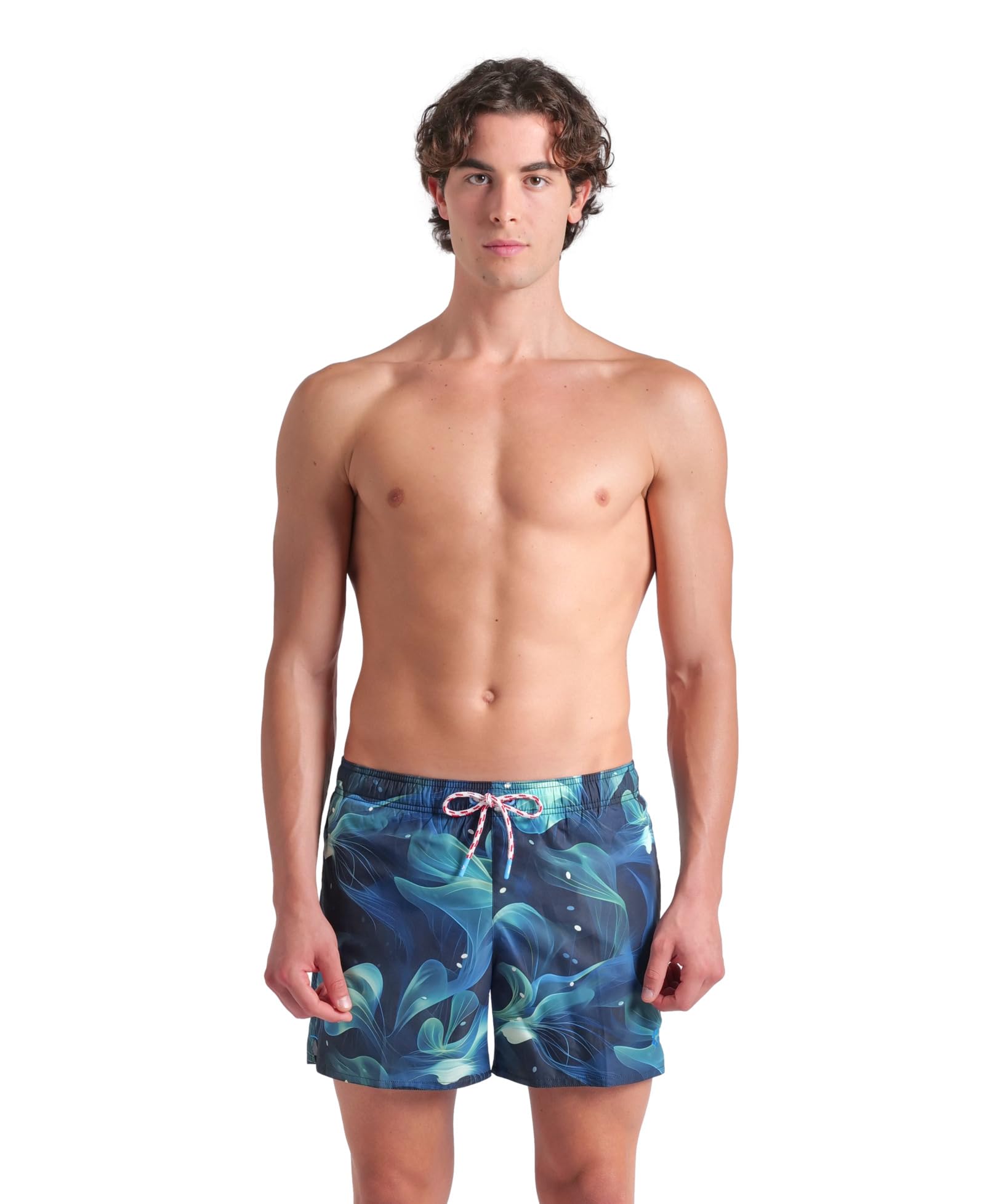 arena-water-prints-beach-short-ao-uomo-pantaloncino-da-mare-con-stampa-allover-t image 1