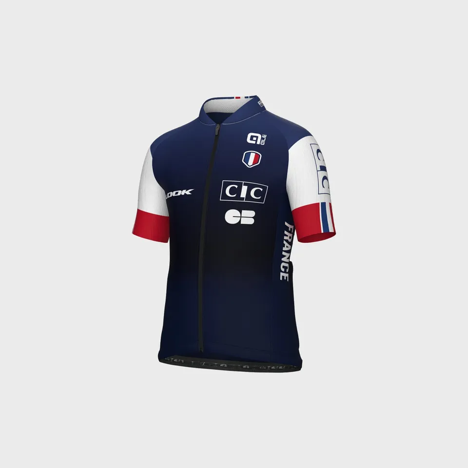al-cycling-maglia-bambino-manica-corta-federazione-francese-ciclismo-jersey-prot image 1