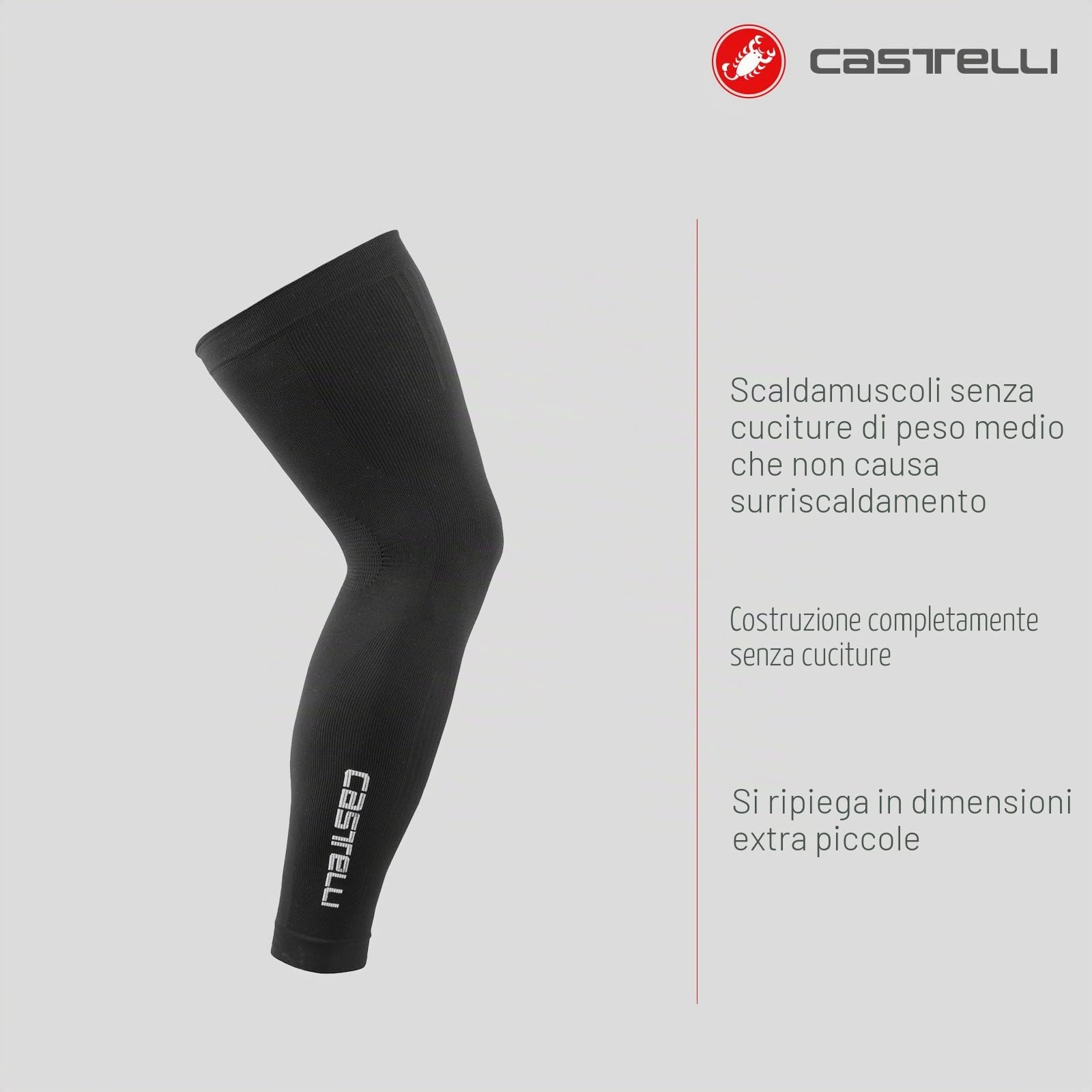 castelli-pro-seamless-leg-warmer-scalda-gambe-unisex-senza-cuciture image 2