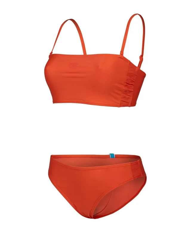 arena-women-s-team-stripe-bikini-bandeau-due-pezzi-donna image 1