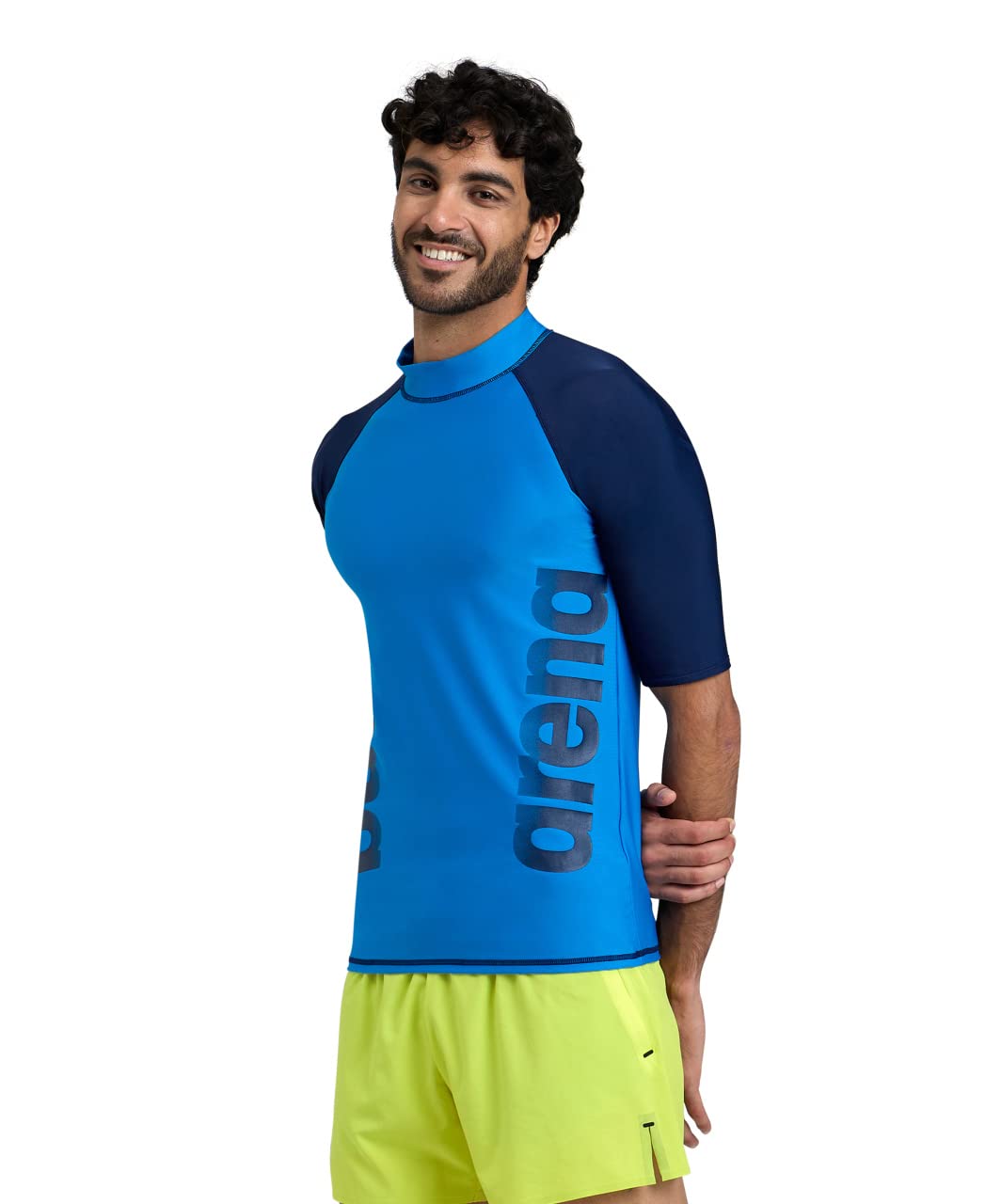 arena-uomo-rash-vest-s-s-graphic-maglia-protezione-solare-da-nuoto image 6