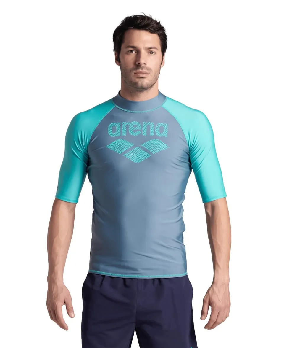 arena-men-s-rash-vest-s-s-graphic-maglia-rash-guard-uomo-a-maniche-corte image 1