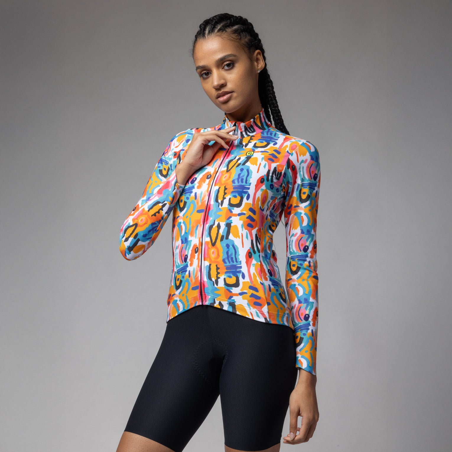 al-cycling-maglia-manica-lunga-donna-tribal image 1