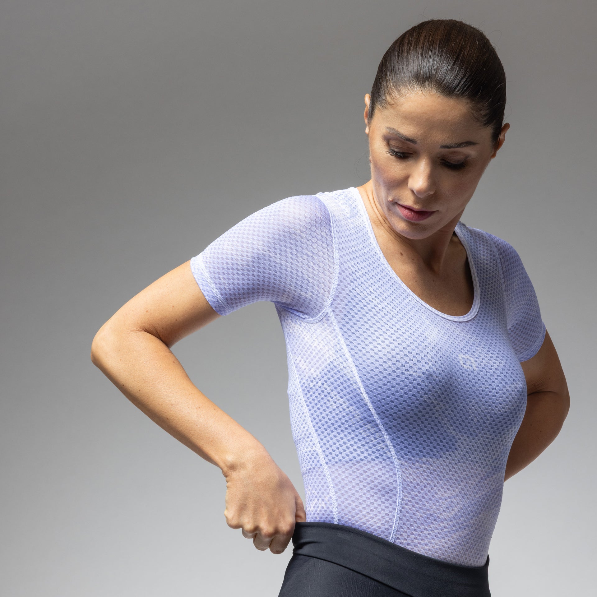 al-cycling-sottomaglia-manica-corta-donna-fan-rete-velo-air-ultraleggera-e-trasp image 3