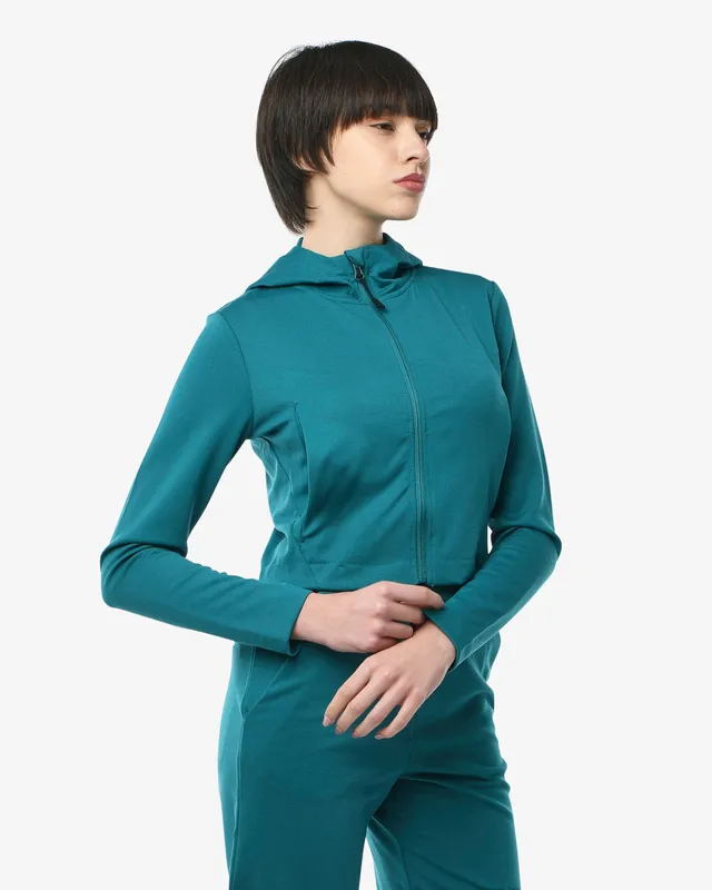 jaked-reset-felpa-full-zip-con-cappuccio-donna-jersey-leggero-per-sport-e-quotid image 1