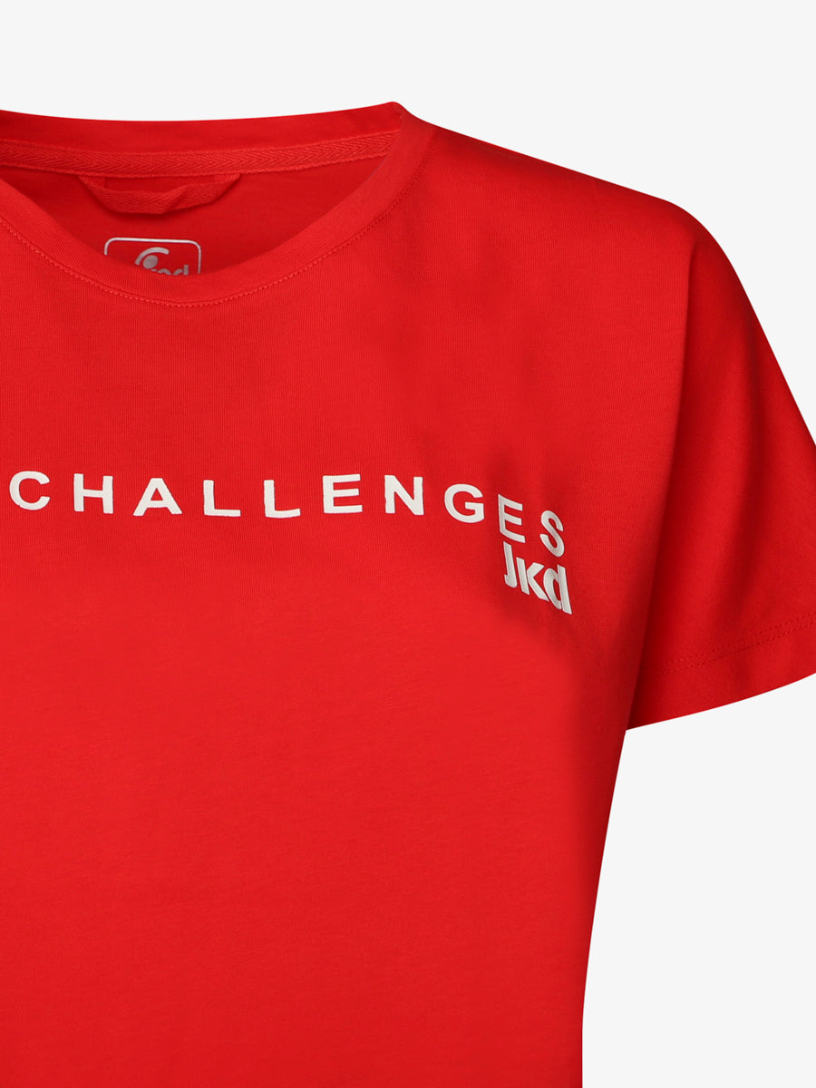 jaked-t-shirt-sportswear-challenges-donna-manica-corta-girocollo-in-cotone image 5