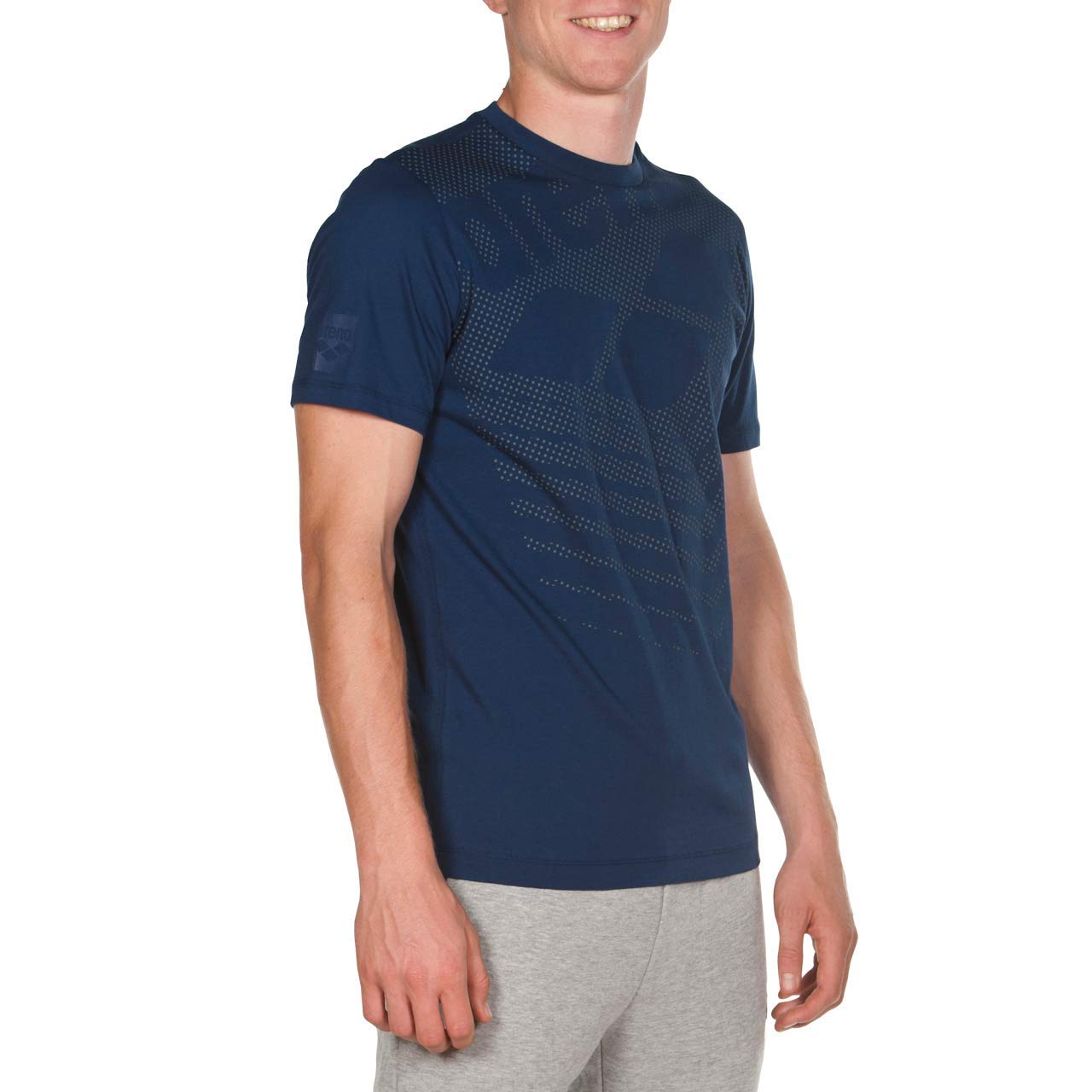 arena-m-essential-bilogo-s-s-maglia-casual-uomo-3 image 3