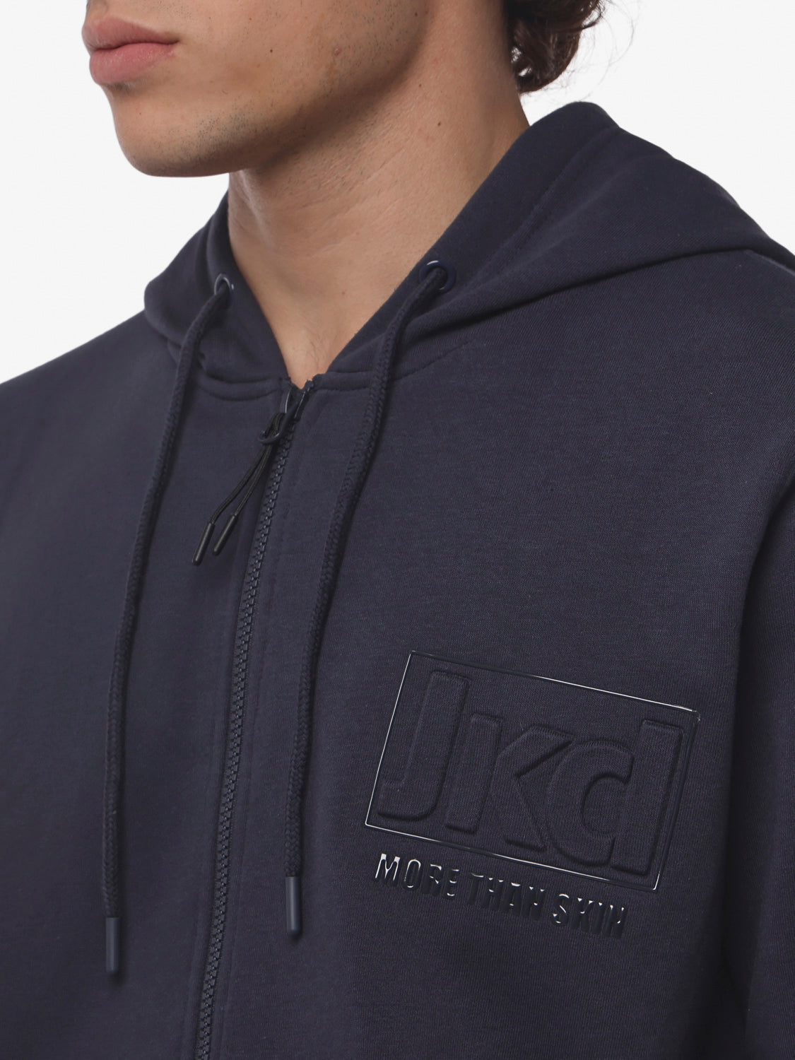 jaked-felpa-full-zip-con-cappuccio-steady-fw-uomo-modello-jkfl6sd01u image 8