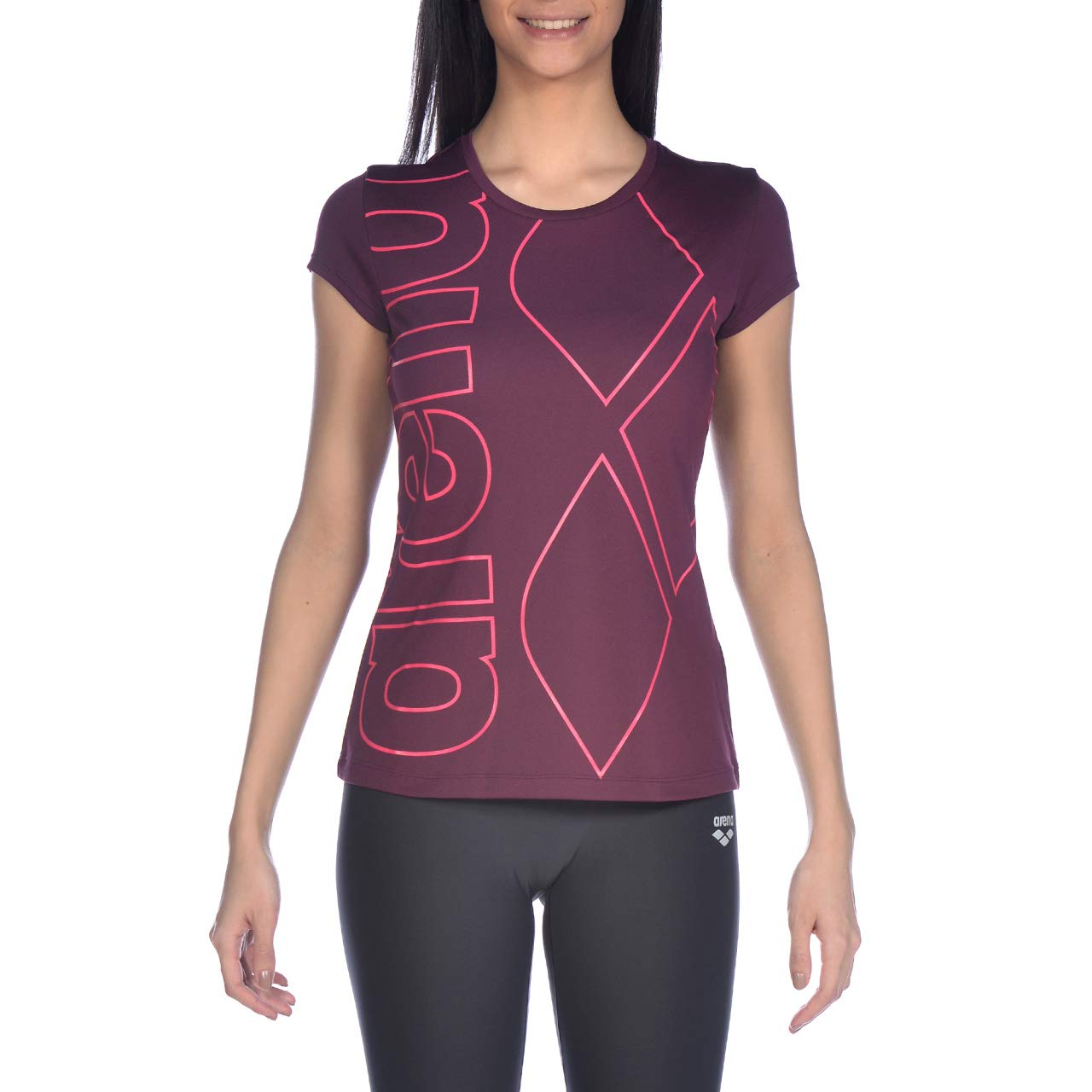 arena-gym-logo-maglia-a-maniche-corte-donna-per-palestra-e-tempo-libero-attivo image 1