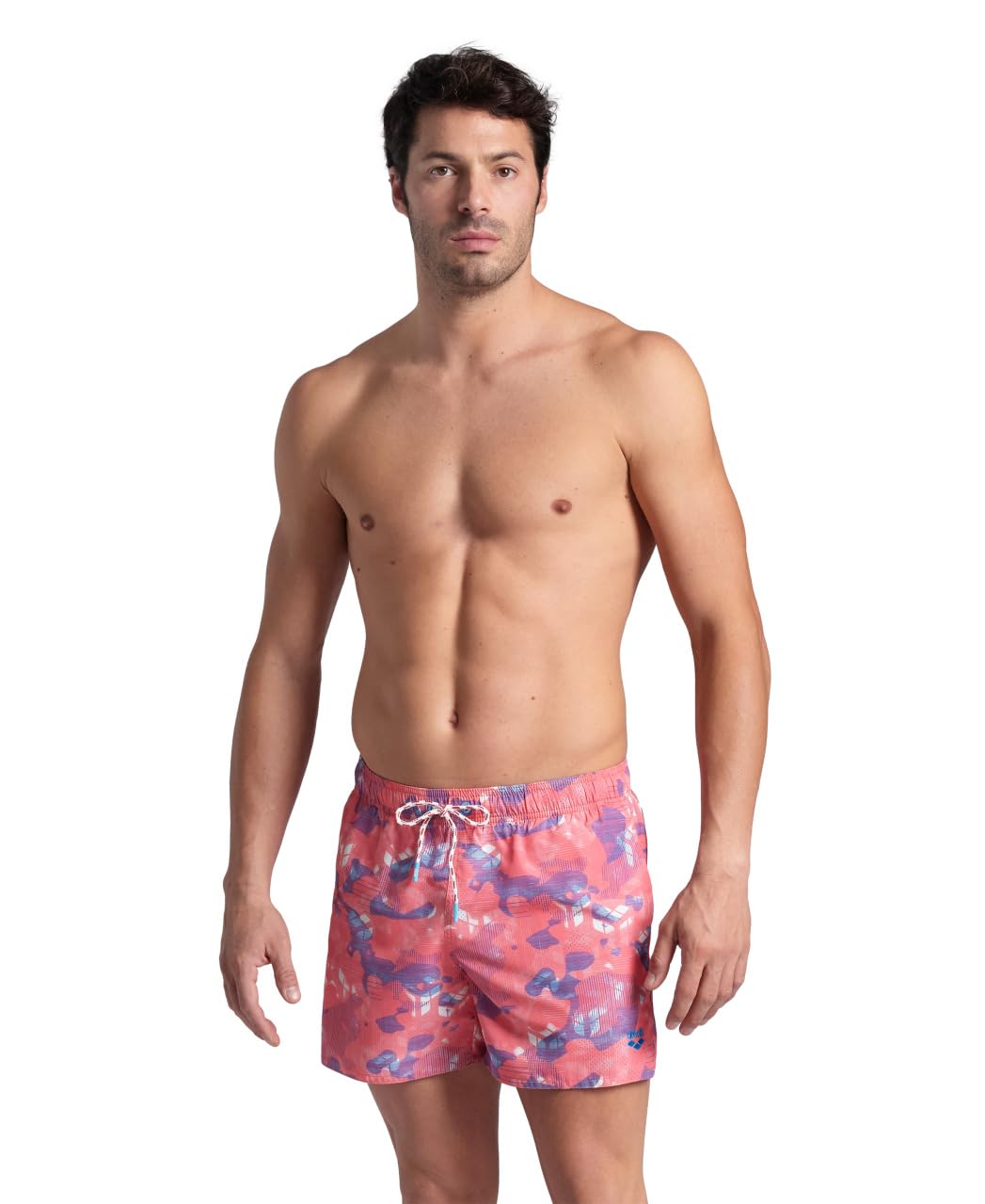 arena-water-prints-beach-short-ao-uomo-pantaloncino-da-mare-con-stampa-allover-t image 7