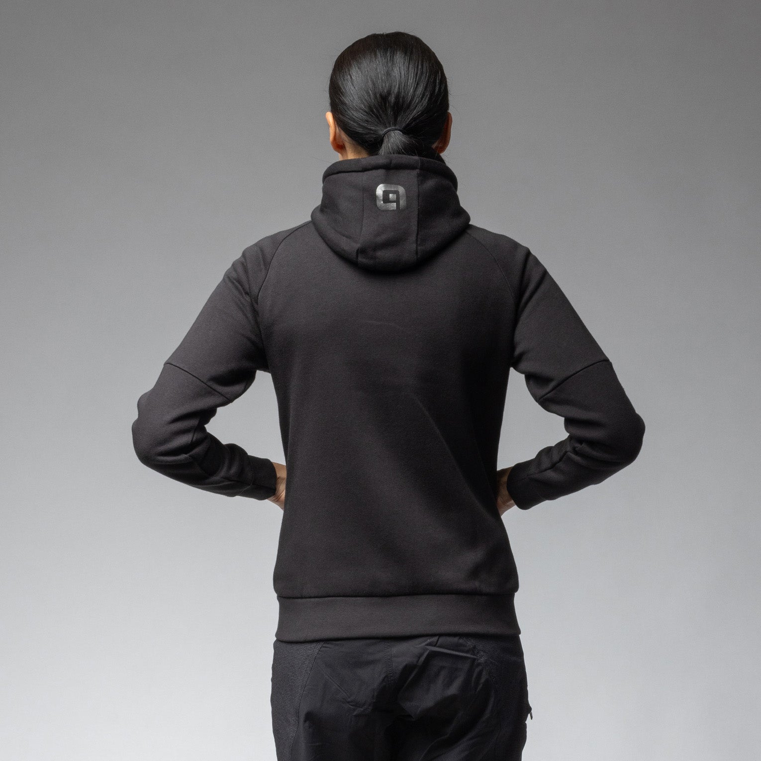 al-cycling-felpa-donna-ale-full-zip-con-cappuccio-e-maxi-logo image 2