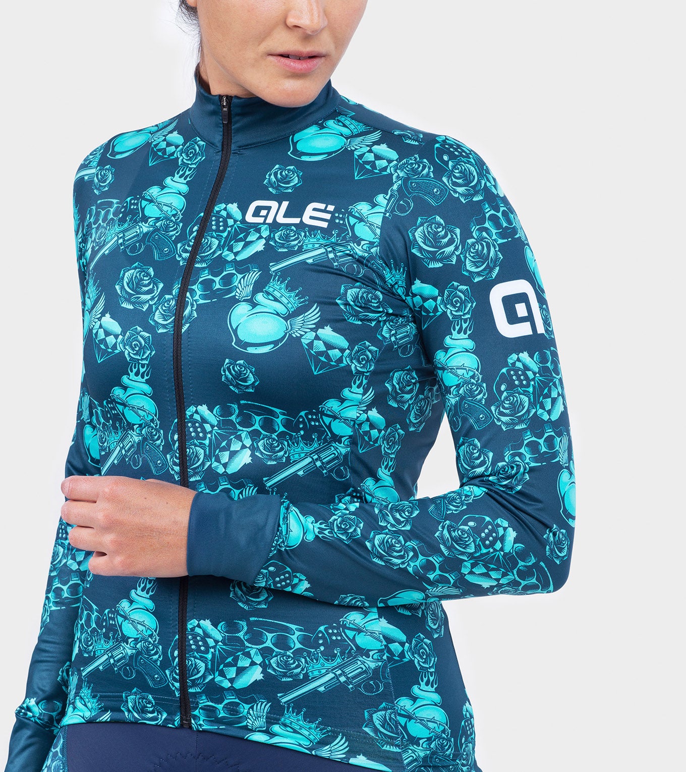 al-cycling-maglia-manica-lunga-donna-las-vegas-maglia-ciclismo-fit-ergonomico image 7