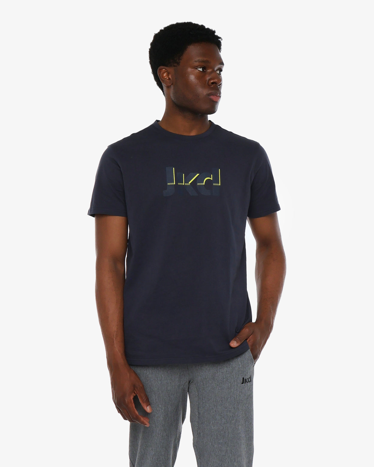 t-shirt-manica-corta-jaked-sportswear-steady-uomo-cotone-morbido-cuciture-piatte image 1