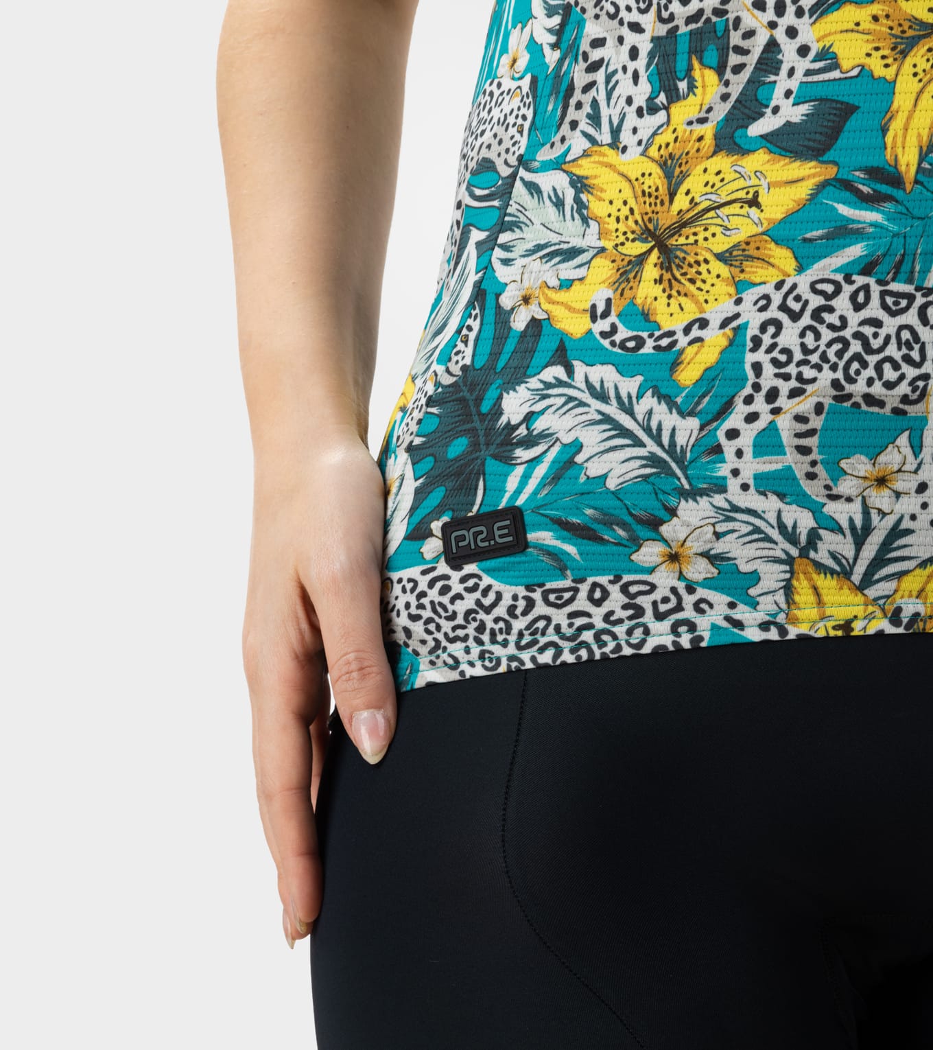 al-cycling-hibiscus-maglia-manica-corta-donna-jersey-traspirante-con-pannello-in image 5