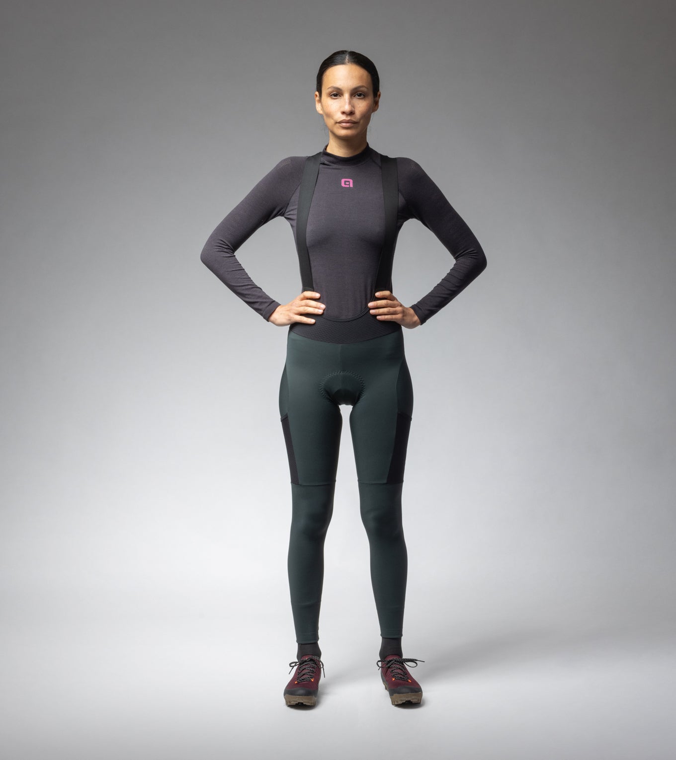 al-cycling-calzamaglia-con-bretelle-donna-stones-cargo-termica-invernale image 7