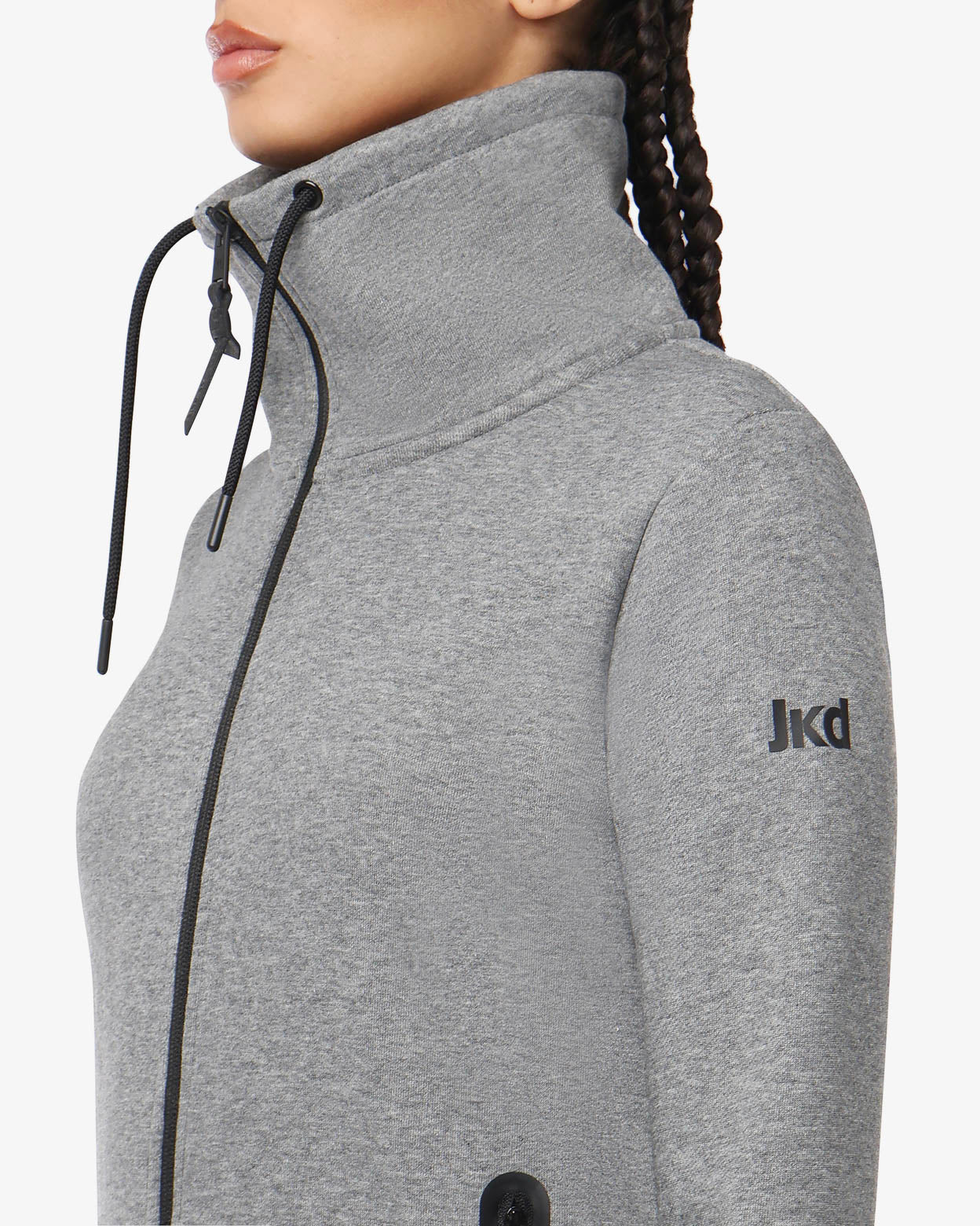 felpa-creed-jaked-felpa-con-zip-e-collo-alto-donna image 3