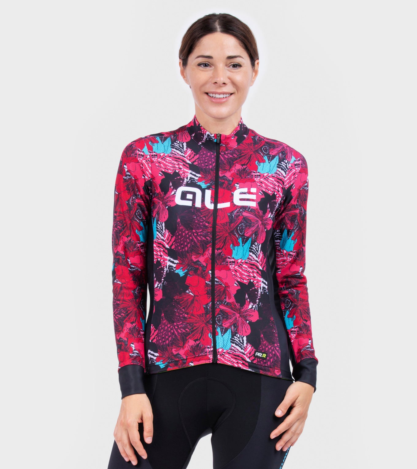 al-cycling-maglia-manica-lunga-donna-amazzonia-felpa-ciclismo-invernale-con-graf image 7